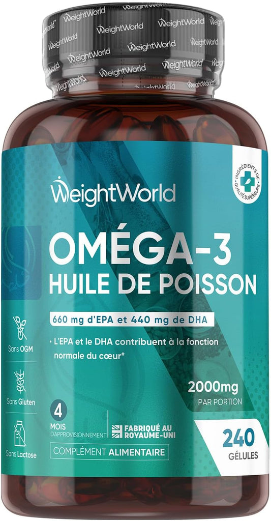 Oméga 3 Huile de Poisson Premium™
