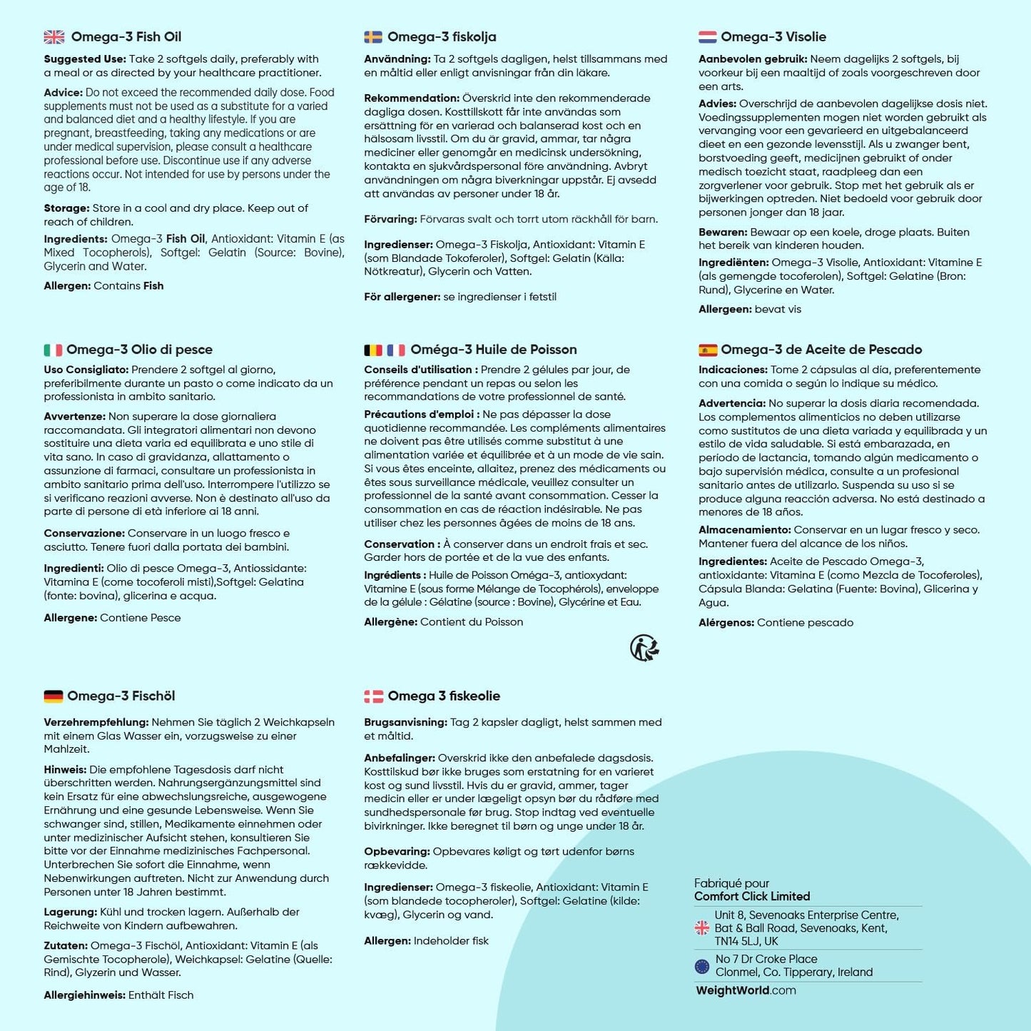 Oméga 3 Huile de Poisson Premium™